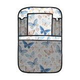 blue butterfly pattern Car Seat Back Organizer