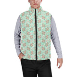 Hippopotamus Pattern Print Design 02 Men's Padded Vest