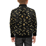 Dog Paws Pattern Print Design 05 Kids' Boys' Girls' Bomber Jacket