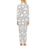 Cute rainbow clound star pattern Women's All Over Print Pajama Set