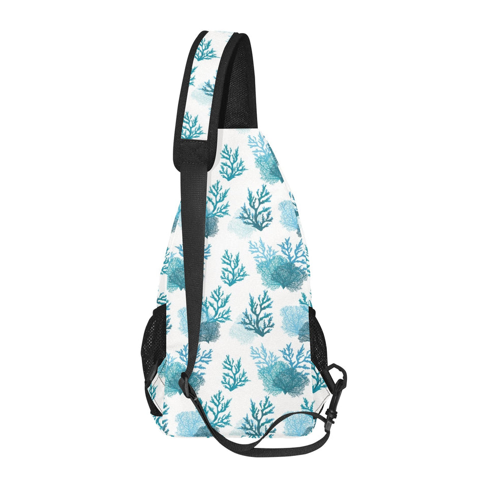 Coral Reef Pattern Print Design 04 All Over Print Chest Bag