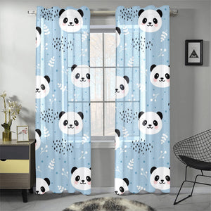 Cute panda pattern Gauze Curtain