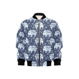 Elephant tribal design pattern Kids' Boys' Girls' Bomber Jacket