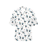 Swallow Pattern Print Design 04 Women's All Over Print Hawaiian Shirt