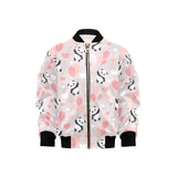 Cute panda ballon heart pattern Kids' Boys' Girls' Bomber Jacket