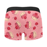 Cake cherry pattern Men's All Over Print Boxer Briefs Men's Underwear