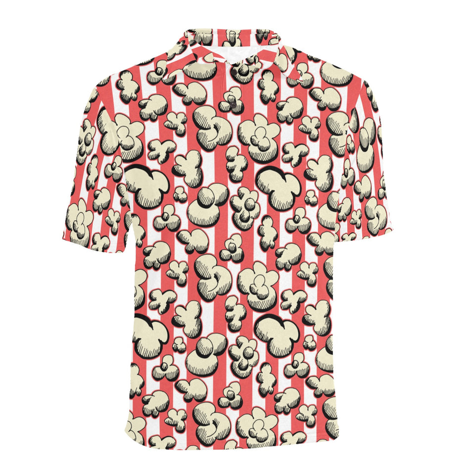 Popcorn Pattern Print Design 05 Men's All Over Print Polo Shirt