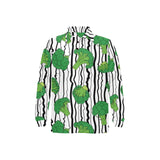 Cool Broccoli pattern Men's Long Sleeve Polo Shirt