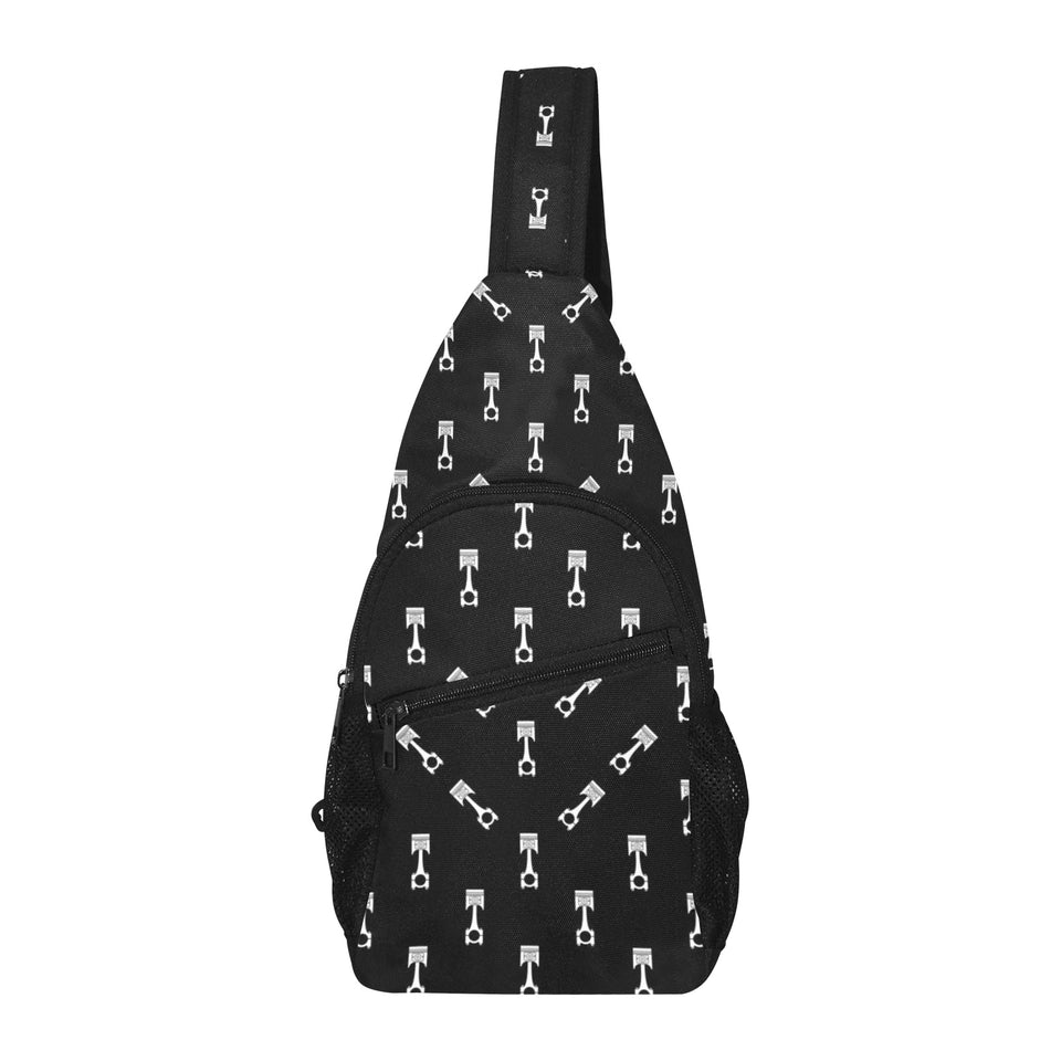 Engine Piston Black Theme Pattern Print Design 03 All Over Print Chest Bag