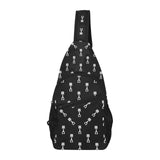 Engine Piston Black Theme Pattern Print Design 03 All Over Print Chest Bag