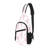 Hand drawn ice cream pattern All Over Print Chest Bag