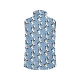 Seagull Pattern Print Design 04 Women's Padded Vest