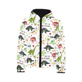 Cute dinosaurs pattern Kids' Boys' Girls' Padded Hooded Jacket