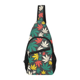 Canabis Marijuana Weed Pattern Print Design 02 All Over Print Chest Bag