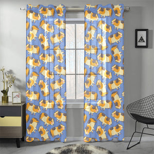 Guinea Pig Pattern Print Design 02 Gauze Curtain