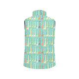 Giraffe Pattern Print Design 01 Men's Padded Vest