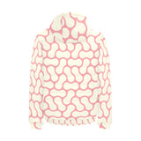 peanuts texture pattern Men's Padded Hooded Jacket