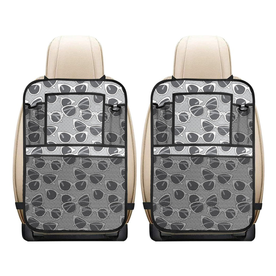 Sun Glasses Pattern Print Design 04 Car Seat Back Organizer