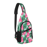 Watermelons tropical palm leaves pattern All Over Print Chest Bag