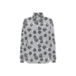 Sun Glasses Pattern Print Design 04 Women's Long Sleeve Polo Shirt