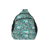 Elephants jungle pattern All Over Print Chest Bag