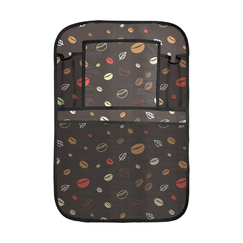 Coffee bean leave pattern Car Seat Back Organizer