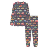 Camper Van Pattern Print Design 02 Women's All Over Print Pajama Set