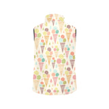 Ice cream cone pattern Women's Padded Vest