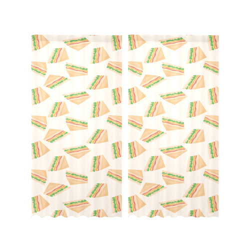 Sandwich Pattern Print Design 01 Gauze Curtain