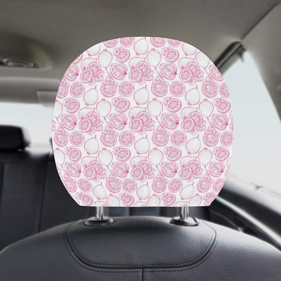 Sketch guava pattern Car Headrest Cover