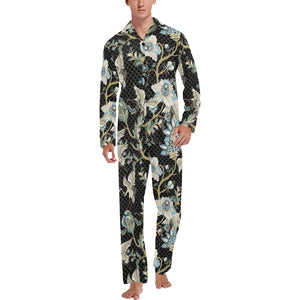 Japanese crane ornament elements Men's Long Pajama Set