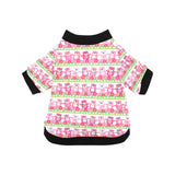Teddy Bear Pattern Print Design 04 All Over Print Pet Dog Round Neck Fuzzy Shirt