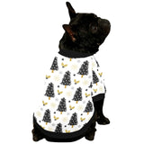 Christmas tree holly snow star pattern All Over Print Pet Dog Round Neck Fuzzy Shirt