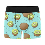 Kiwi blue background Men's All Over Print Boxer Briefs Men's Underwear