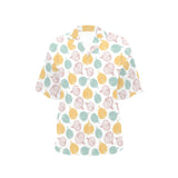 colorful onions white background Women's All Over Print Hawaiian Shirt