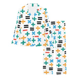 Math Pattern Print Design 05 Women's Long Pajama Set