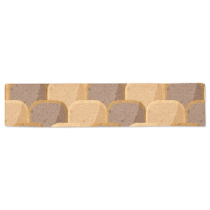 Bread Toast Pattern Print Design 04 Table Runner