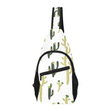 Cute cactus pattern All Over Print Chest Bag