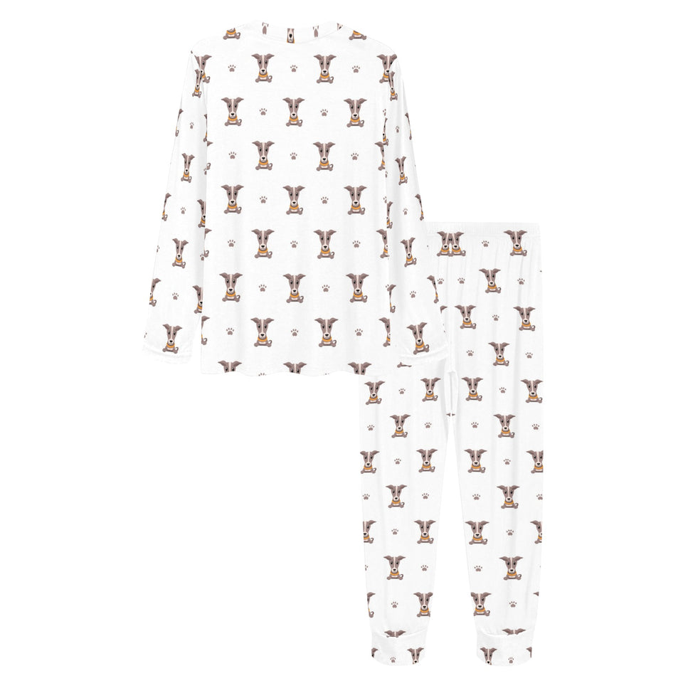 Greyhound Pattern Print Design 05 Women's All Over Print Pajama Set