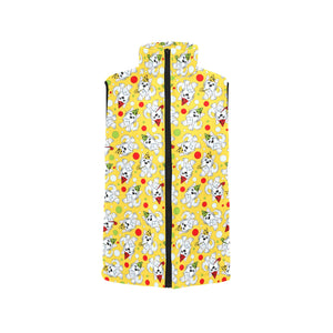 Yorkshire Terrier Pattern Print Design 05 Women's Padded Vest