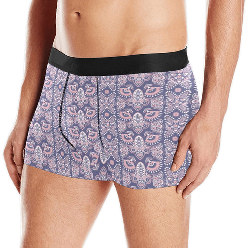 Indian Batik Style pattern Men's All Over Print Boxer Briefs Men's Underwear