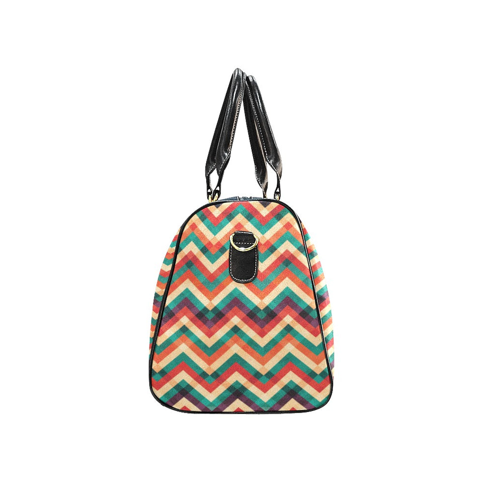 zigzag chevron colorful pattern Travel Bag