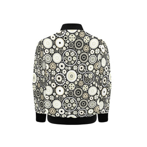 Gear Pattern Print Design 02 Kids' Boys' Girls' Bomber Jacket