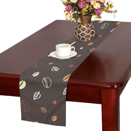 Coffee bean leave pattern Table Runner