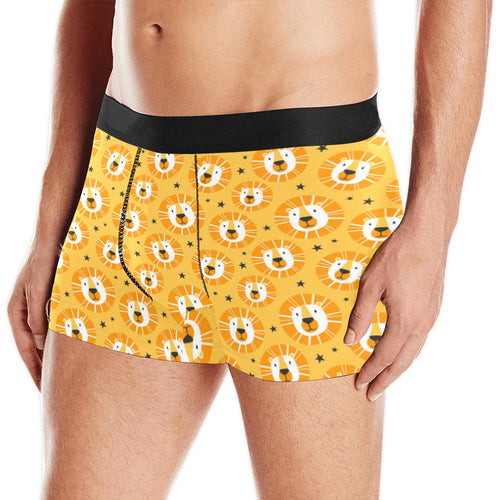 Lion Pattern Print Design 03 Men's All Over Print Boxer Briefs Men's Underwear