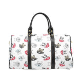 French bulldog cup paw pattern Travel Bag