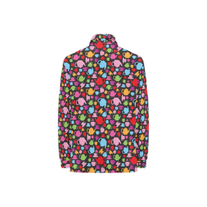 Tea pots Pattern Print Design 01 Women's Long Sleeve Polo Shirt