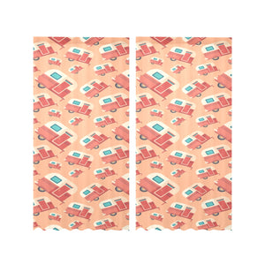 Camper Van Pattern Print Design 03 Gauze Curtain