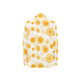 Sun design pattern Women's Long Sleeve Polo Shirt