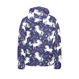 Hand drawn cute unicorn star planet Kids' Boys' Girls' Padded Hooded Jacket